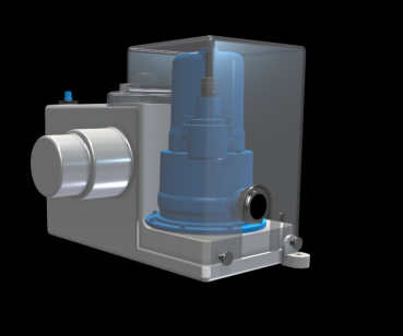 Preview: HOMA Sanipower WC Hebeanlage mit Schneidwerk WC-Hexler