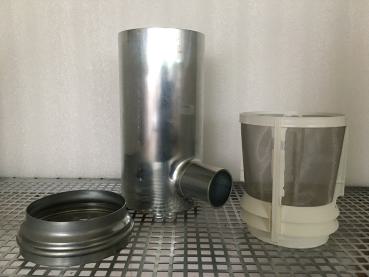 Easytec Fallrohrfilter DN 100 aus Edelstahl