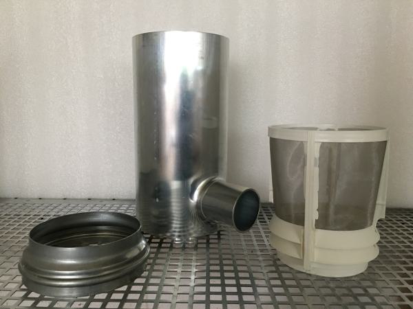 Easytec Fallrohrfilter DN 100 aus Edelstahl